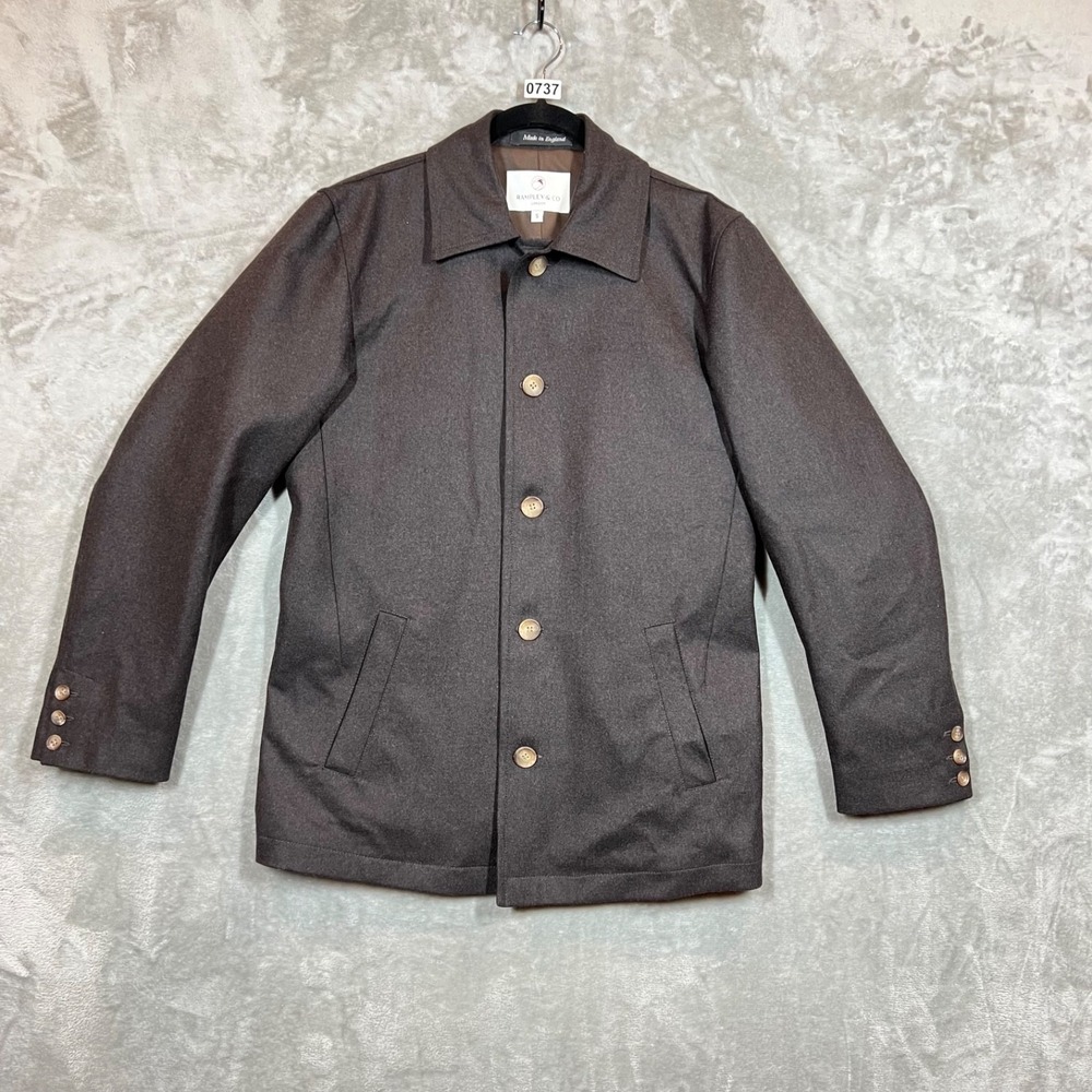 Rampley &‎ Co London Jacket Mens S Brown 100% Wool Made in England Preppy Luxury